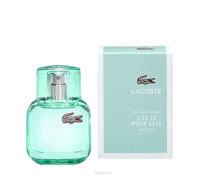 Lacoste women's perfume. Eau De L.12.12 Pour Elle Natural 90 ml