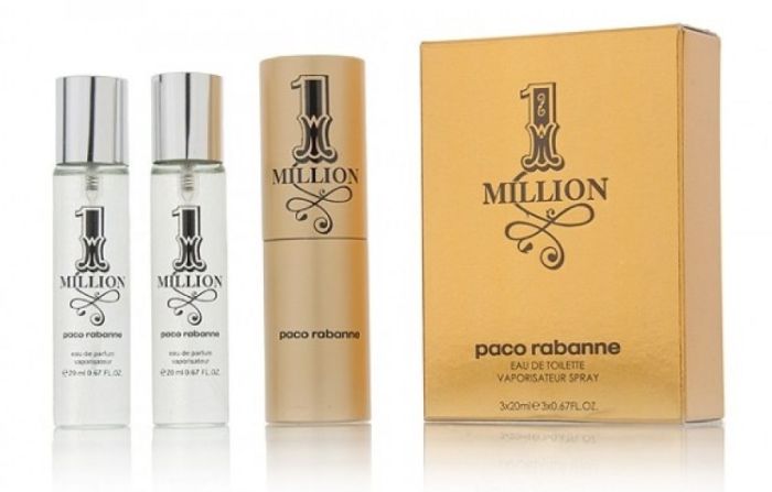 Eau de toilette 3*20 ml Paco Rabanne One Million