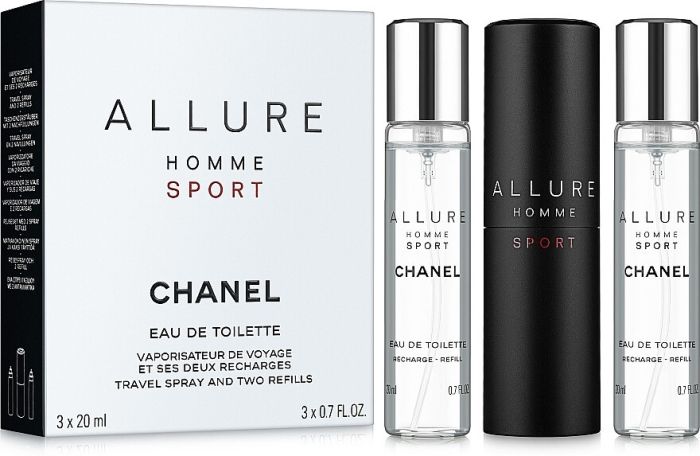 Eau de toilette 3*20 ml Chanel Allure Homme Sport