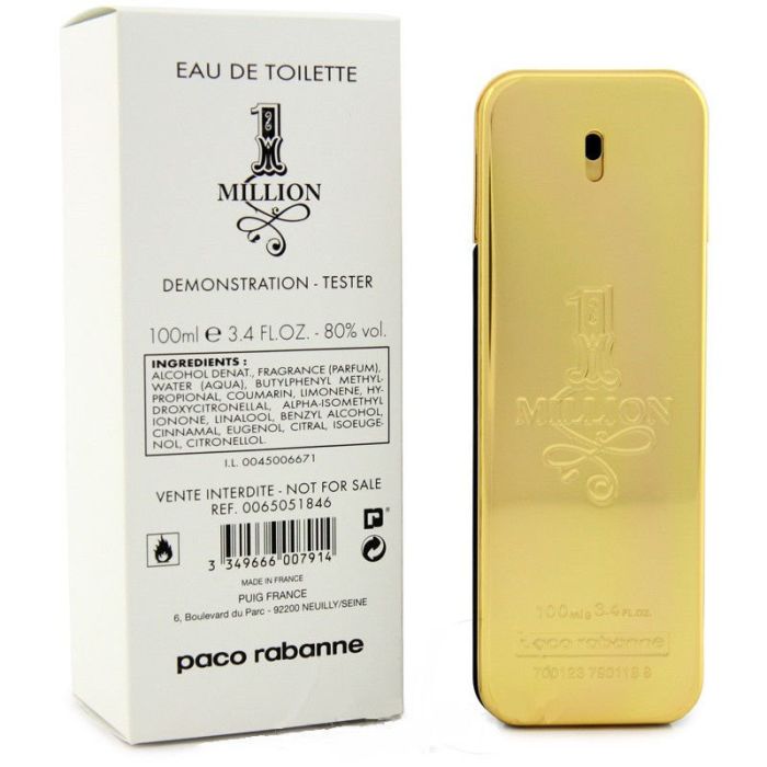 Tester Paco Rabanne One million 100 ml