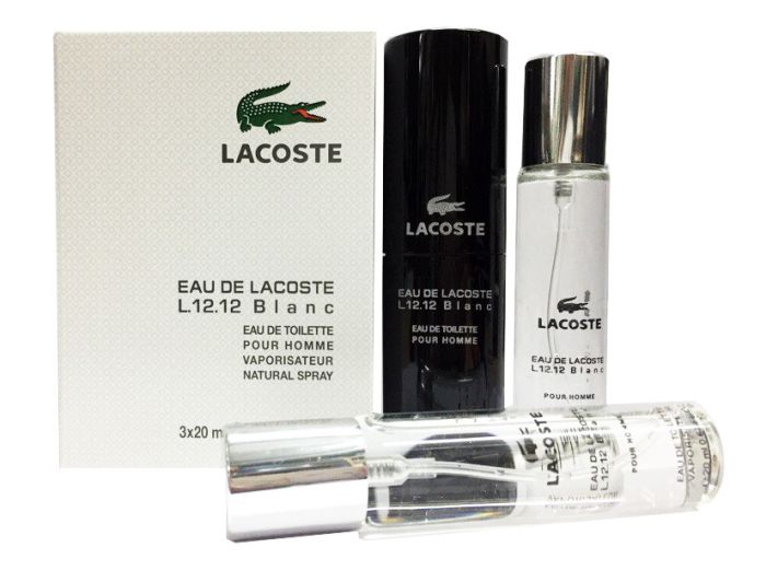 Eau de Lacoste Eau De Lacoste L.12.12 Blanc Eau de Lacoste 3*20 ml Eau de Lacoste L.12.12 Blanc